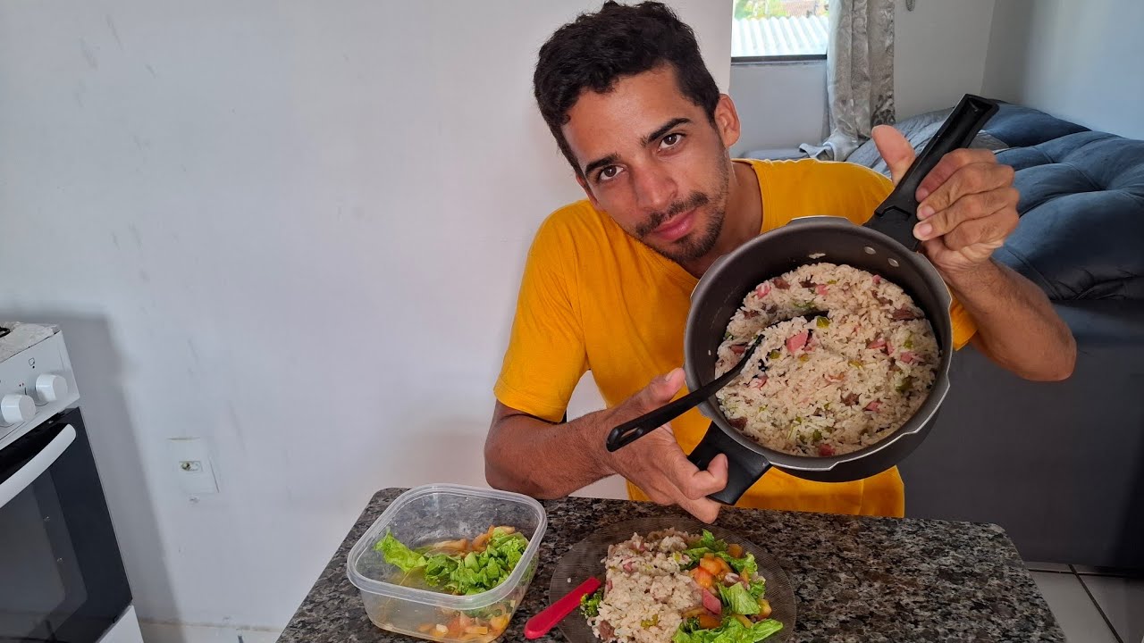 ARROZ RECHEADO / FEITO NA PANELA DE PRESSÃO