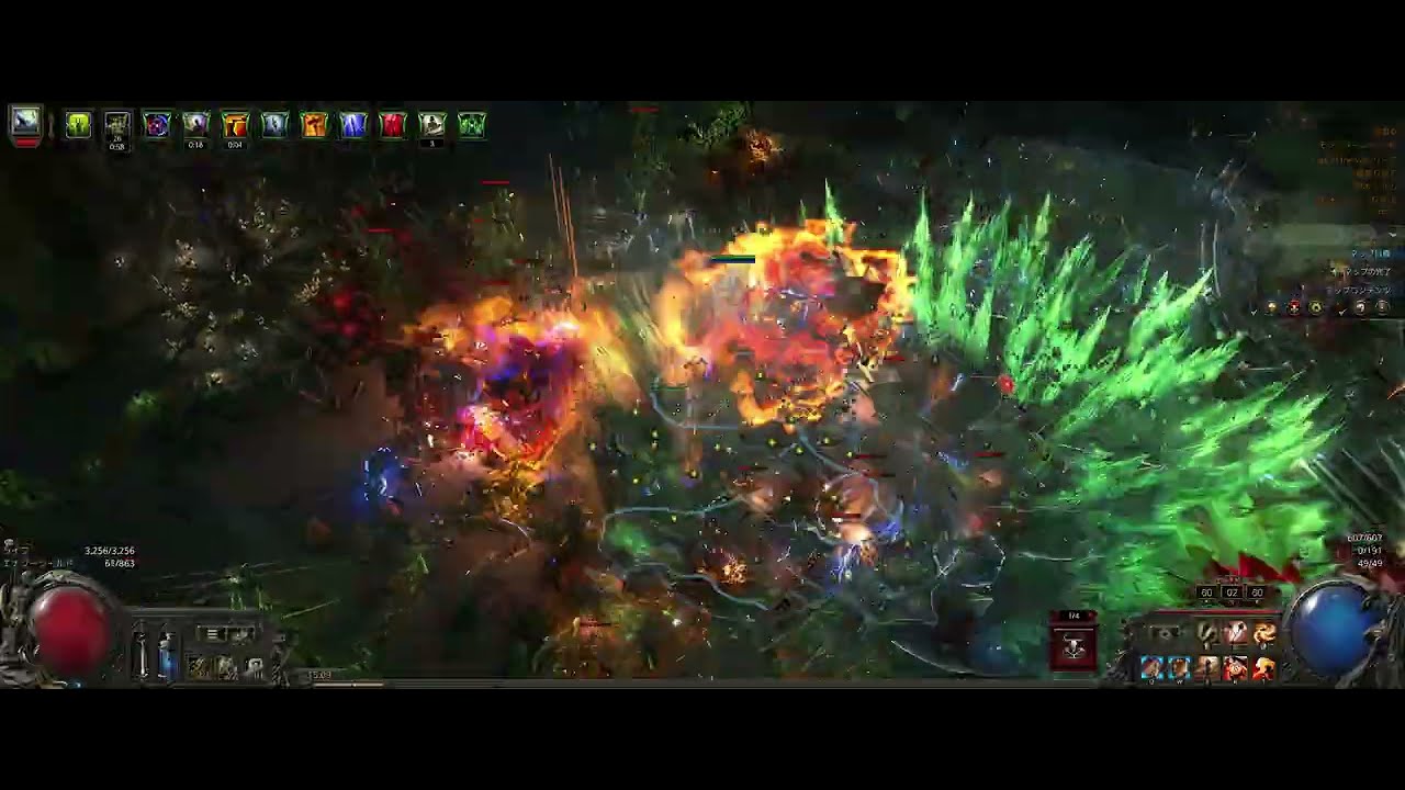 [POE2 0.4 Fate of the Vaal]タイタン 速度重視スタンピード、アースシャッター（毒出血）アビス蹂躙（経験値）