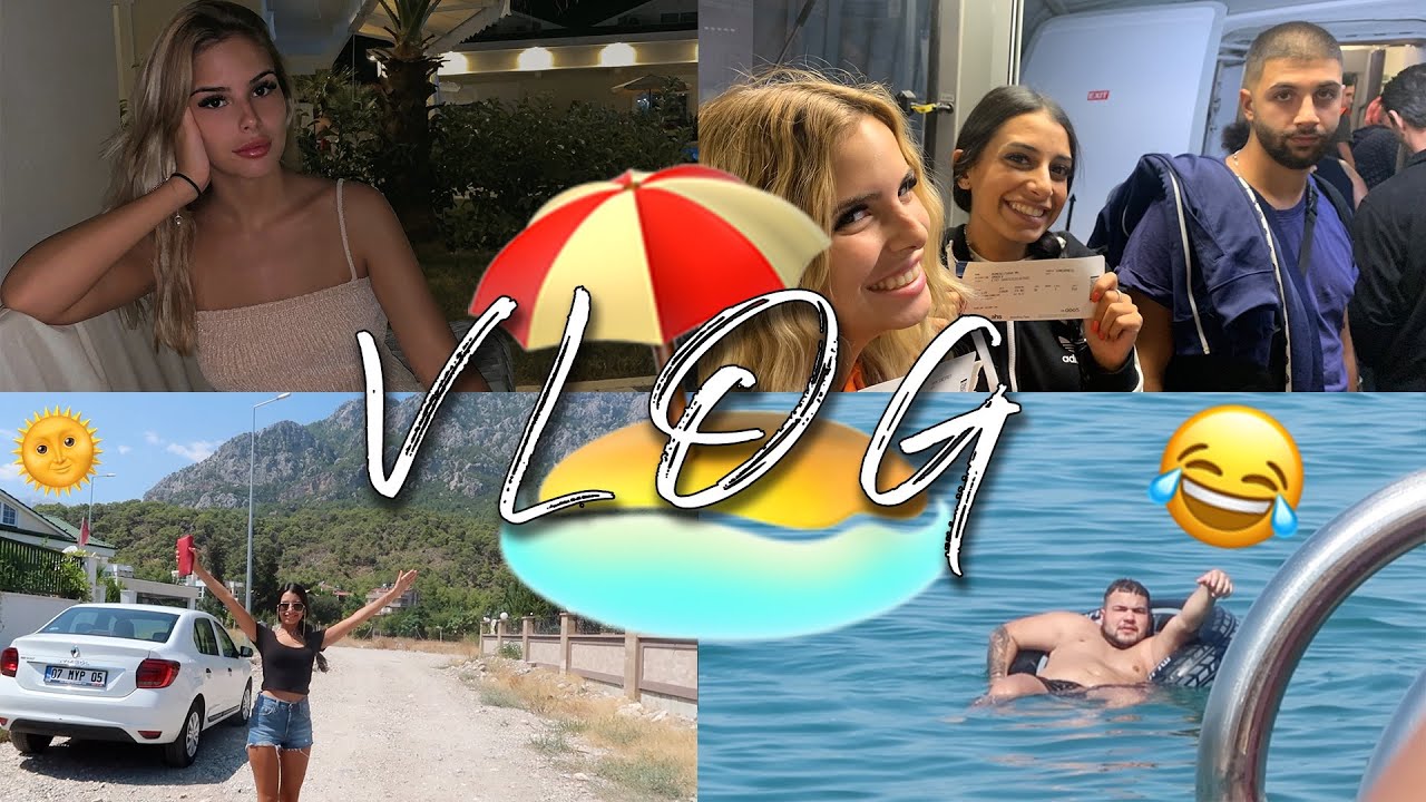 Antalya VLOG / stress am flughafen, beach club & fooood | Jasmin Azizam