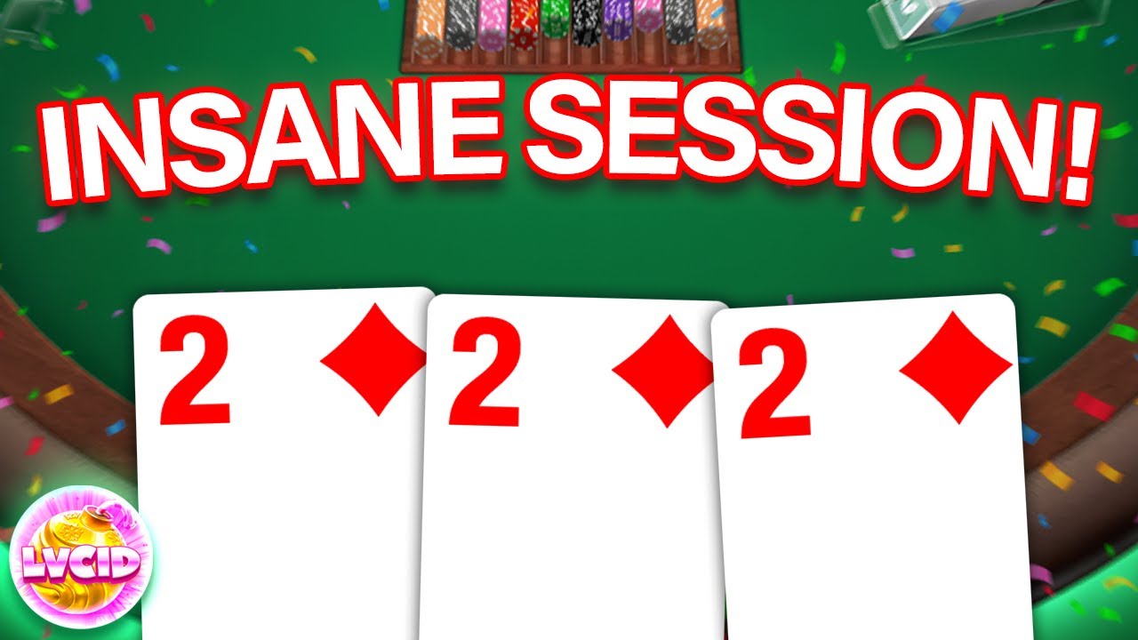 THE GREATEST FIRST PERSON BLACKJACK SESSION EVER...