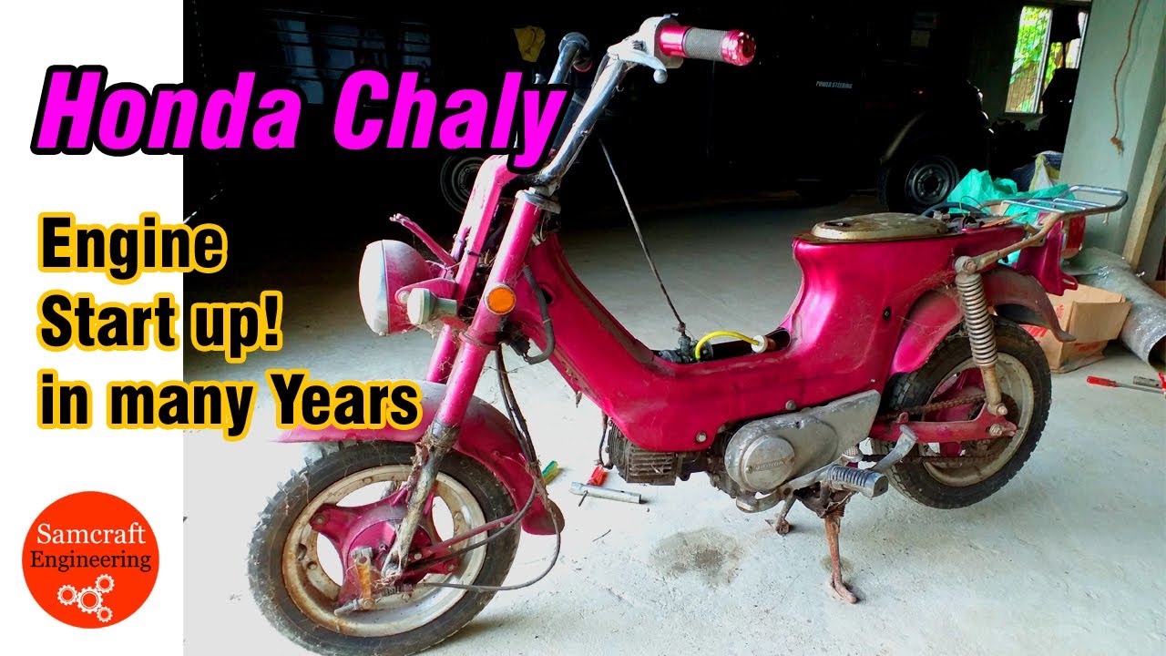 Honda Chaly CF 50 Carburetor clean up and Engine Startup!!