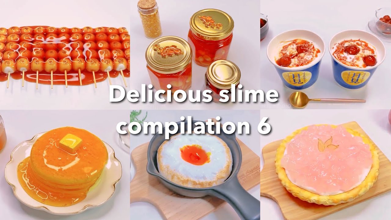 【ASMR】🥞おいしそうなスライムまとめ6🍳【音フェチ】Delicious slime compilation 6