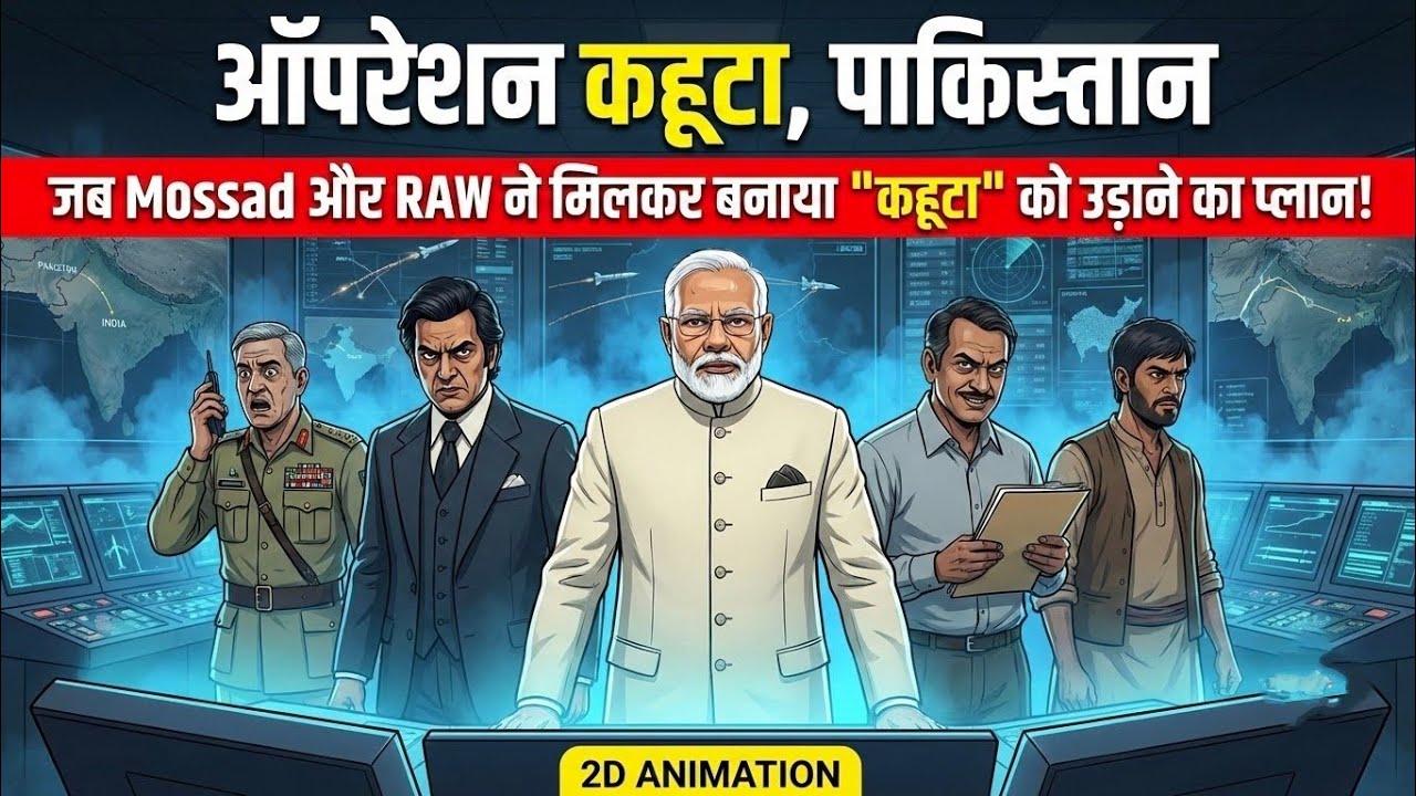 Operation Kahuta, Pakistan : Mossad aur RAW ne milkar banaya 'Kahuta' ko udane ka plan| 2D Animation