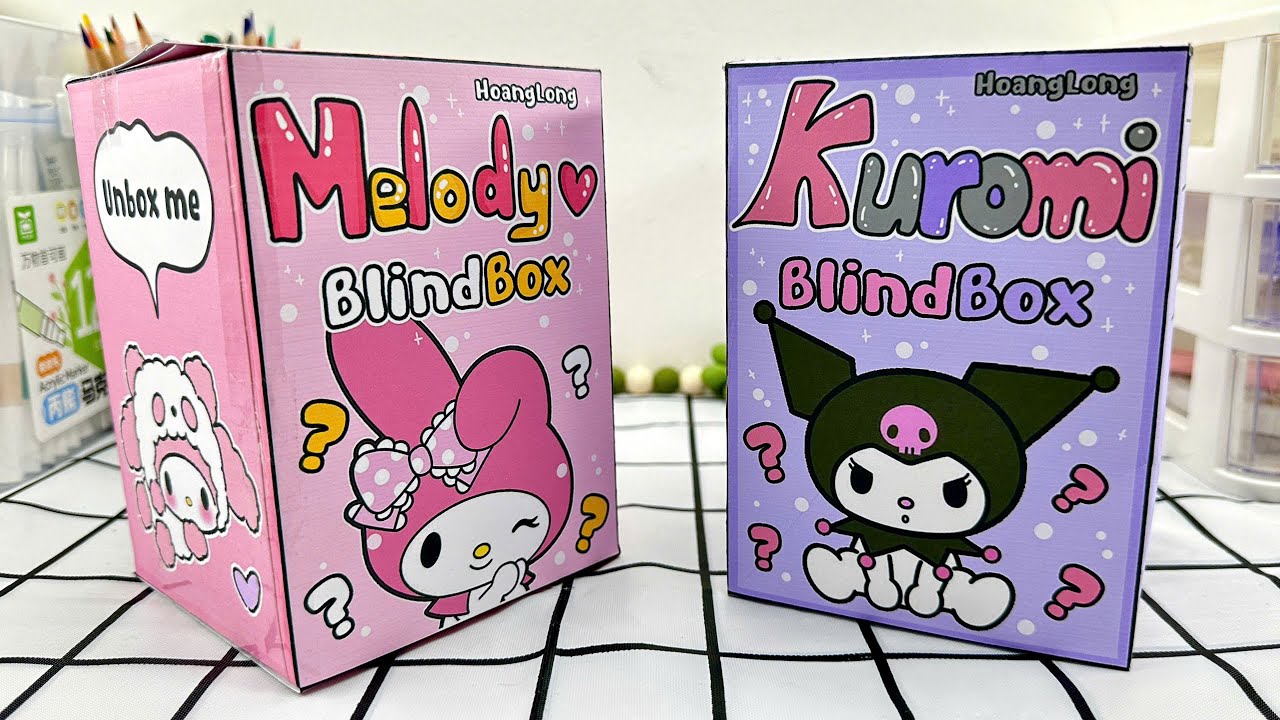 ( 💜 Paper DIY ❤️) Unboxing Túi Mù KUROMI vs MELODY 1000$ | Asmr | Blindbag SANRIO