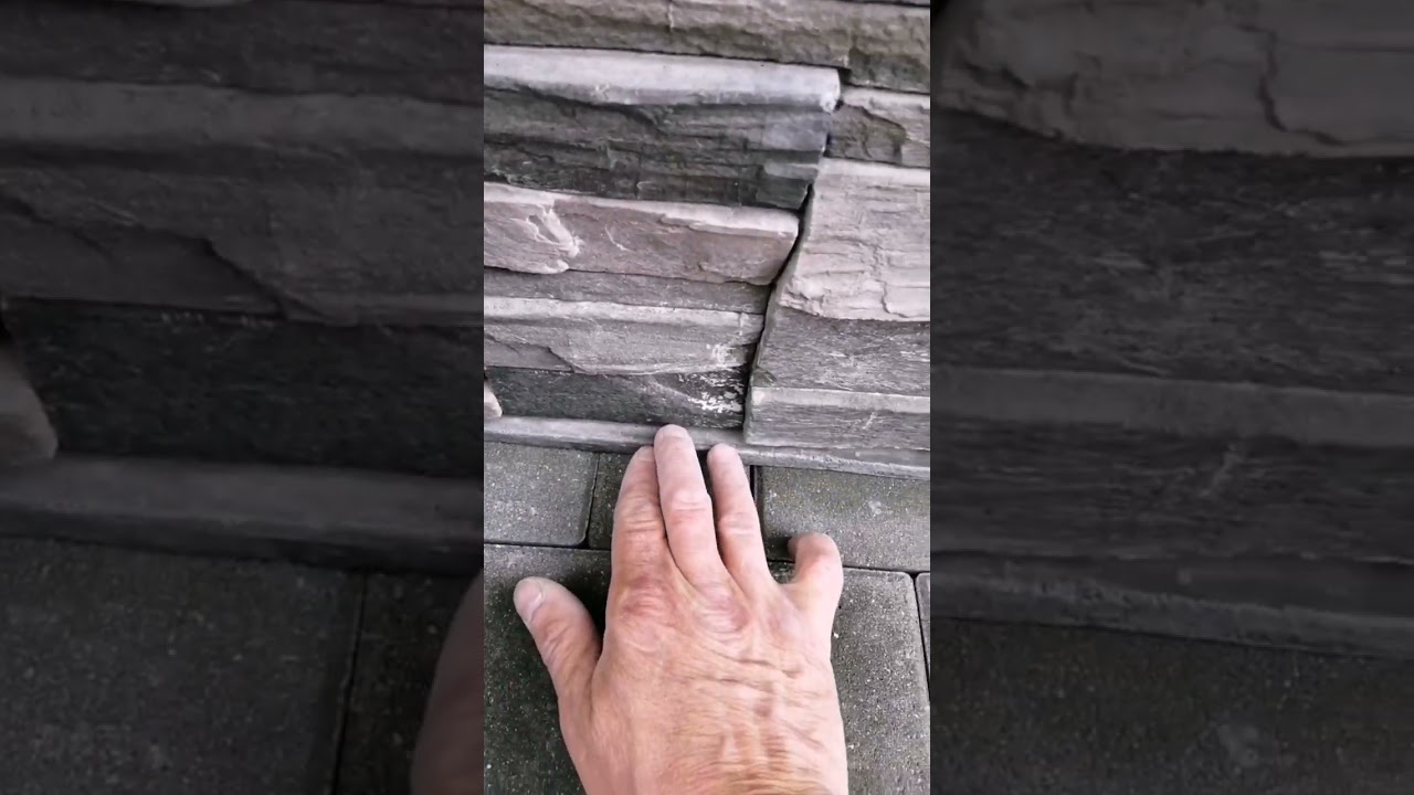 Искусственный камень . Процесс облицовки.
