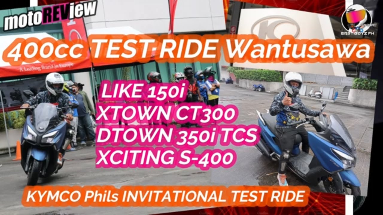 KYMCO EXCITING S 400 l MAXI SCOOTER TEST RIDE WANTUSAWA l motoREView l BASTIBOYZPH
