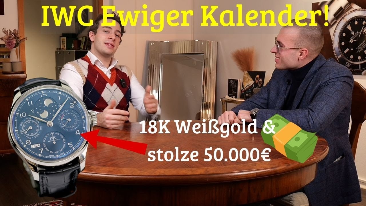 IWC Portugieser Ewiger Kalender🌍18K Weißgold am Handgelenk IW503401, Review, Perpetual Calendar