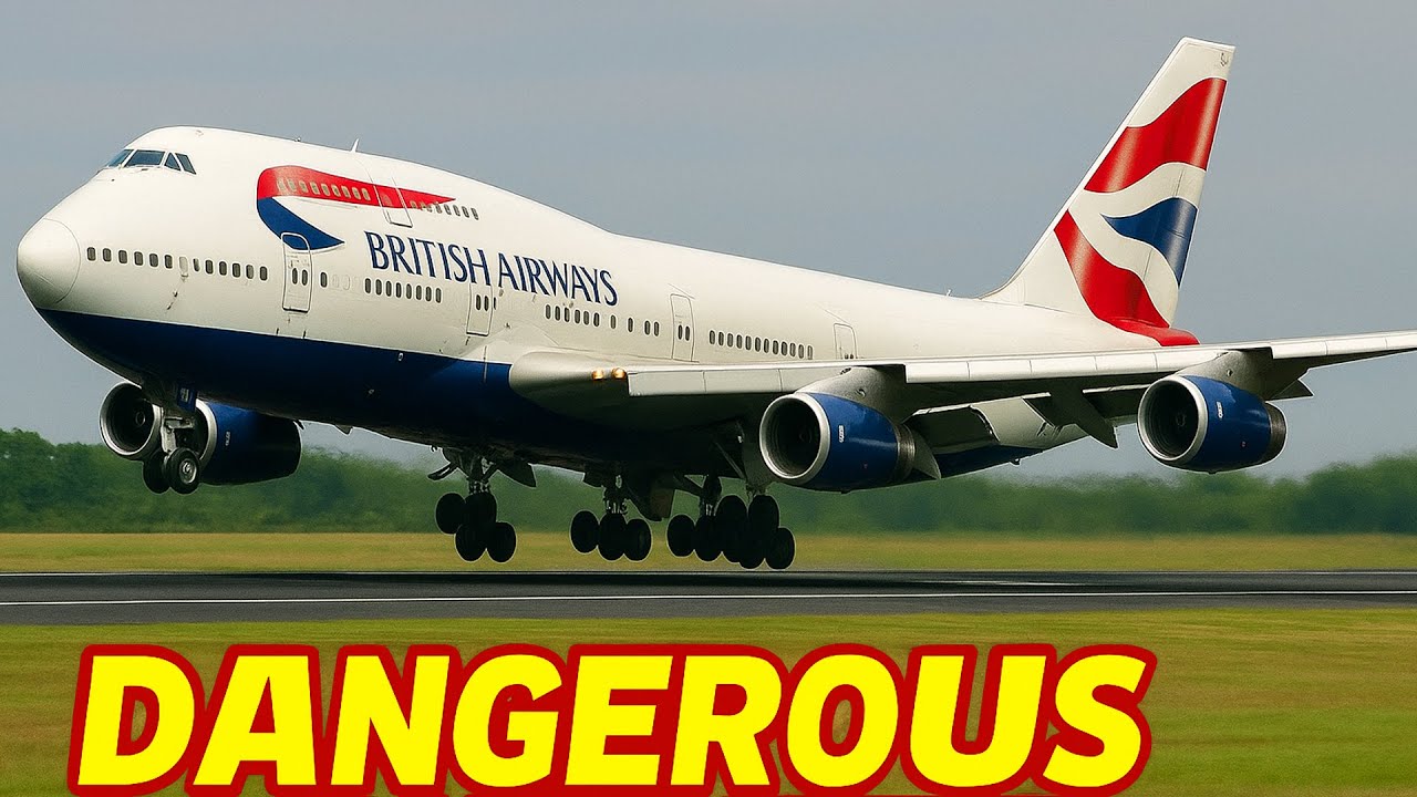 Plane Spotting! British Airways Boeing 747 Landing at Seattle Airport