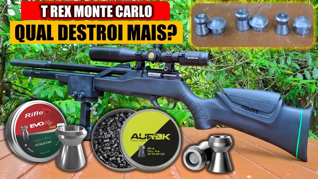 QUAL É O MELHOR? EVO HP, DESTROYER OU AUROK HOLLOW POINT ?  TESTEI NA T REX MONTECARLO