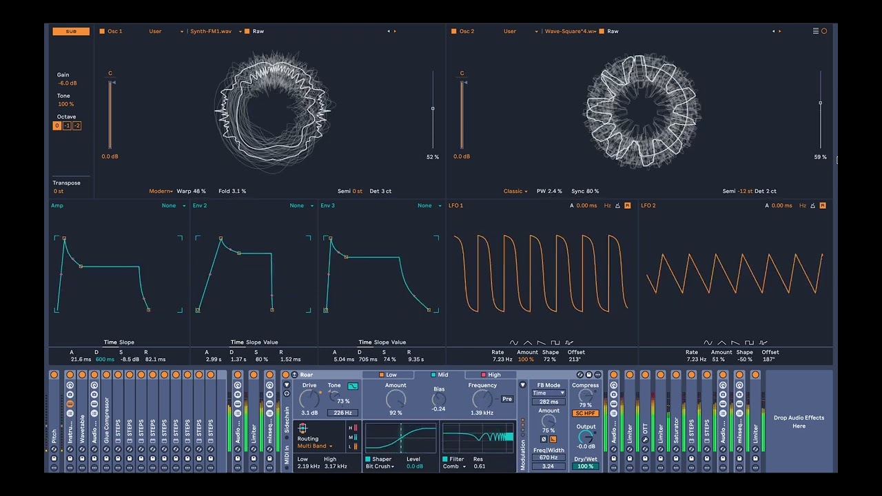 wavetable madness with malstrom tables, elphnt steps, roar