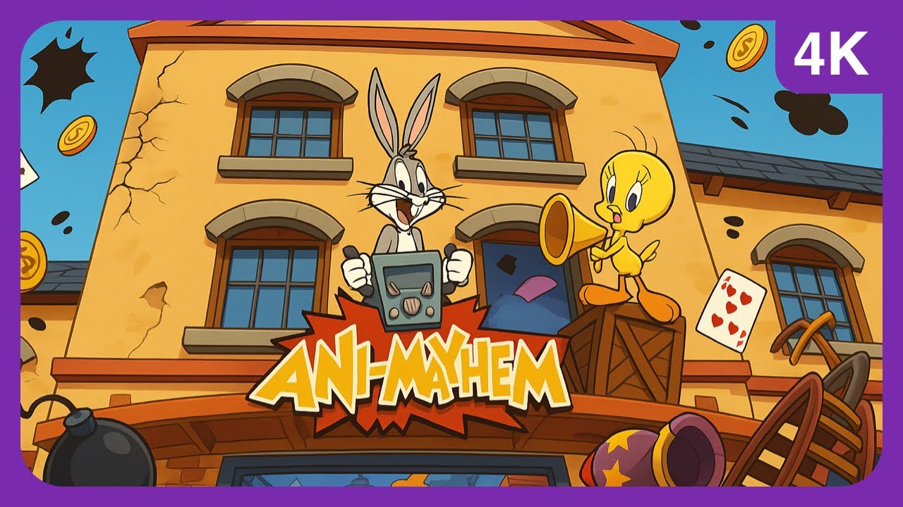 Looney Tunes Ani-Mayhem POV 4K | Warner Bros. World’s CRAZIEST Toon Ride