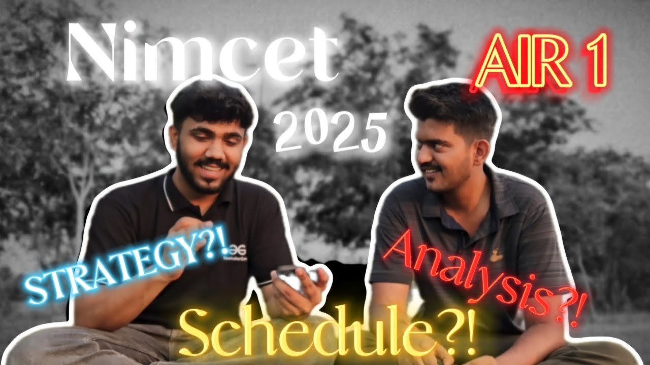 NIMCET 2025 DISCUSSION WITH AIR 1 🔥|TOPPER'S STRATEGY | LIVE Q&A | NIT TRICHY | ANIKET MANI.