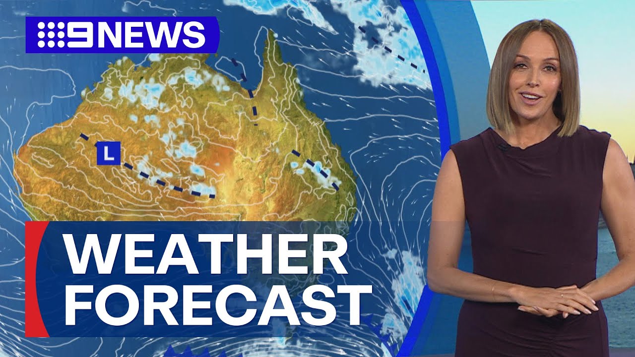 Australian Weather Update: Cold front to see a drop in temperatures | 9 News Australia