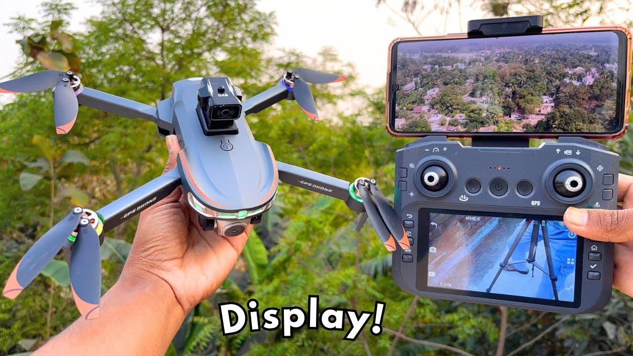 DRONES WALLAH S28 GPS DRONE WITH FULL SIZE IN DISPLAY REMOTE 🔥