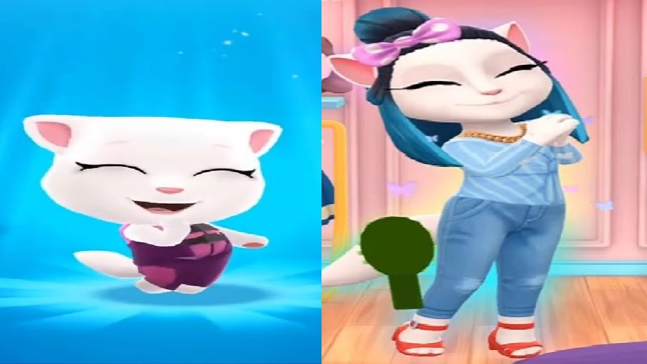 My Talking Angela 2 VS Talking Tom Jetski 2 Android iOS Gameplay 2021