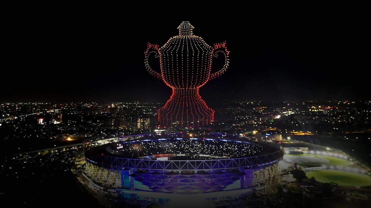 1500 Drone Show at Tata IPL Opening Ceremony | Narendra Modi Stadium, Ahmedabad | BotLab Dynamics