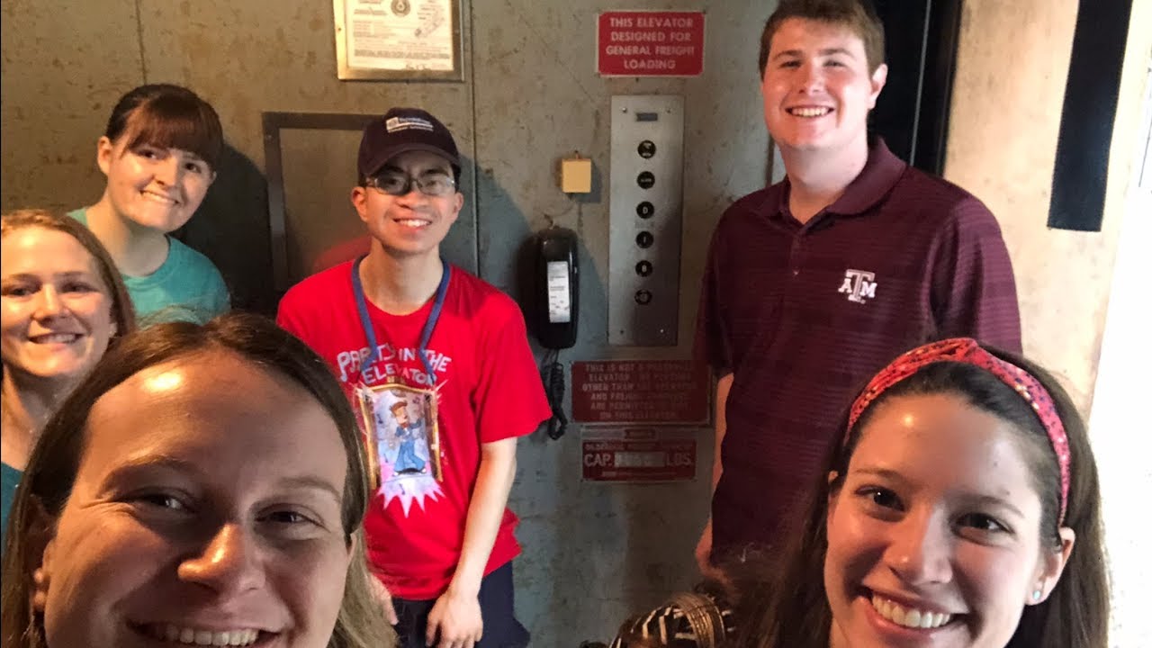 Vintage Dover Hydraulic Freight Elevator with 5 special surprise guests!