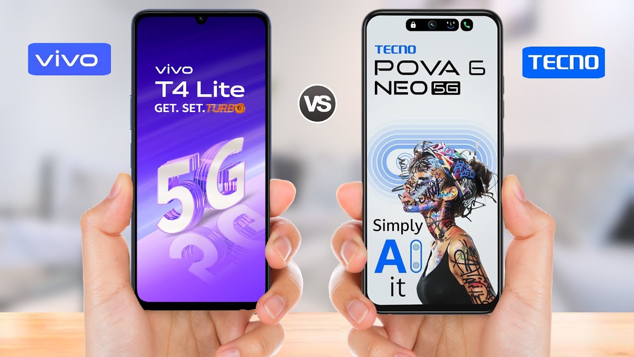 Vivo T4 Lite 5G vs Tecno Pova 6 Neo 5G || Full Comparison