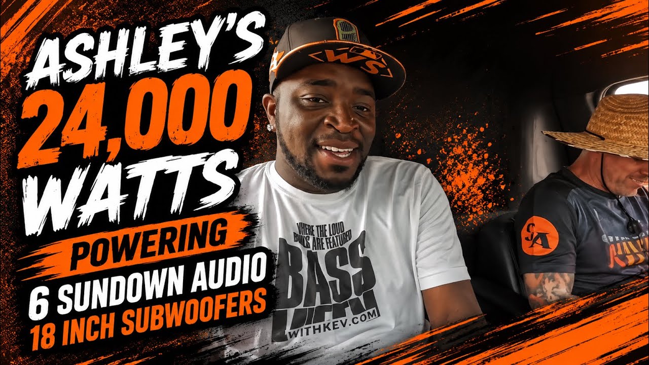 ASHLEY'S 24,000 WATTS POWERING 6 SUNDOWN AUDIO 18 INCH SUBWOOFERS