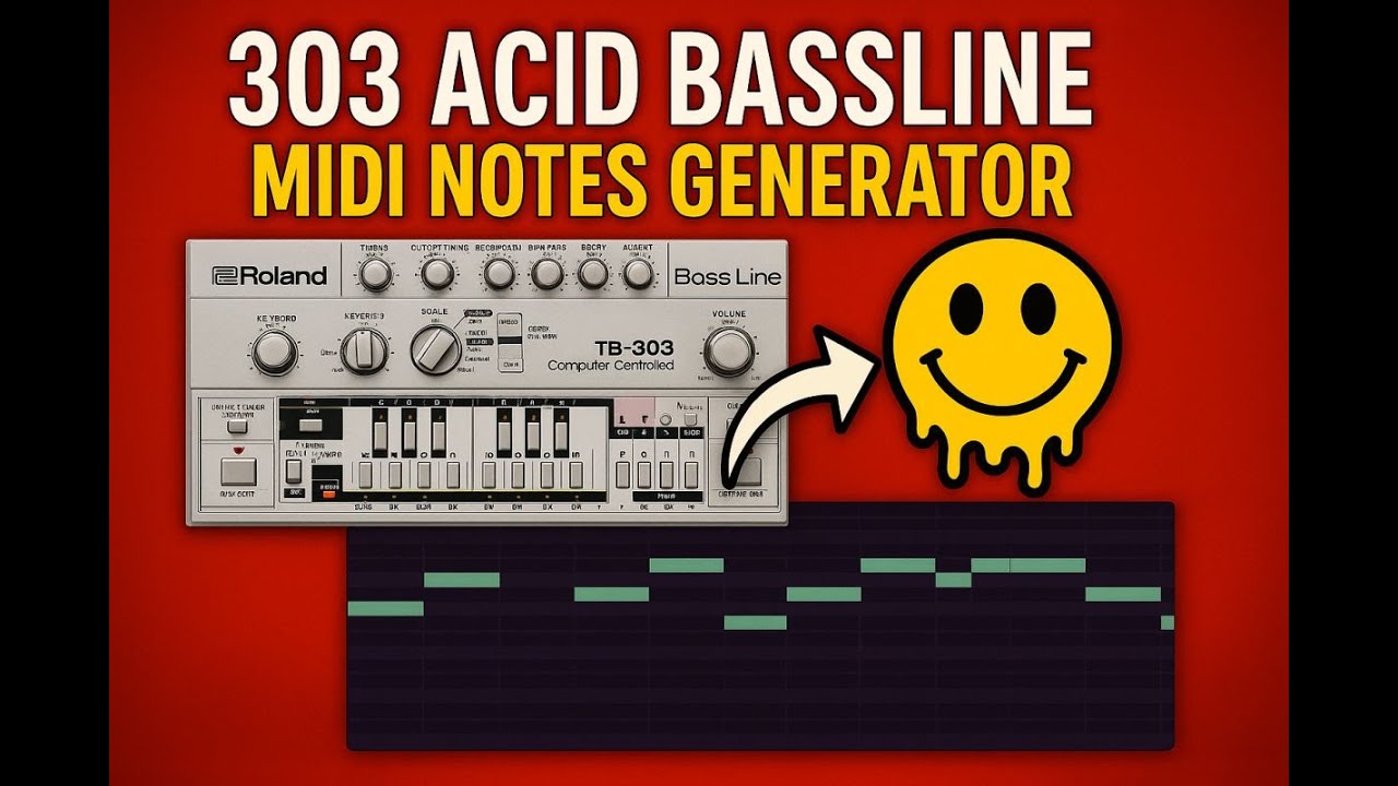 Authentic 303 Acid Lines in Seconds? check out the Acid Bassline Line Midi Note Generator