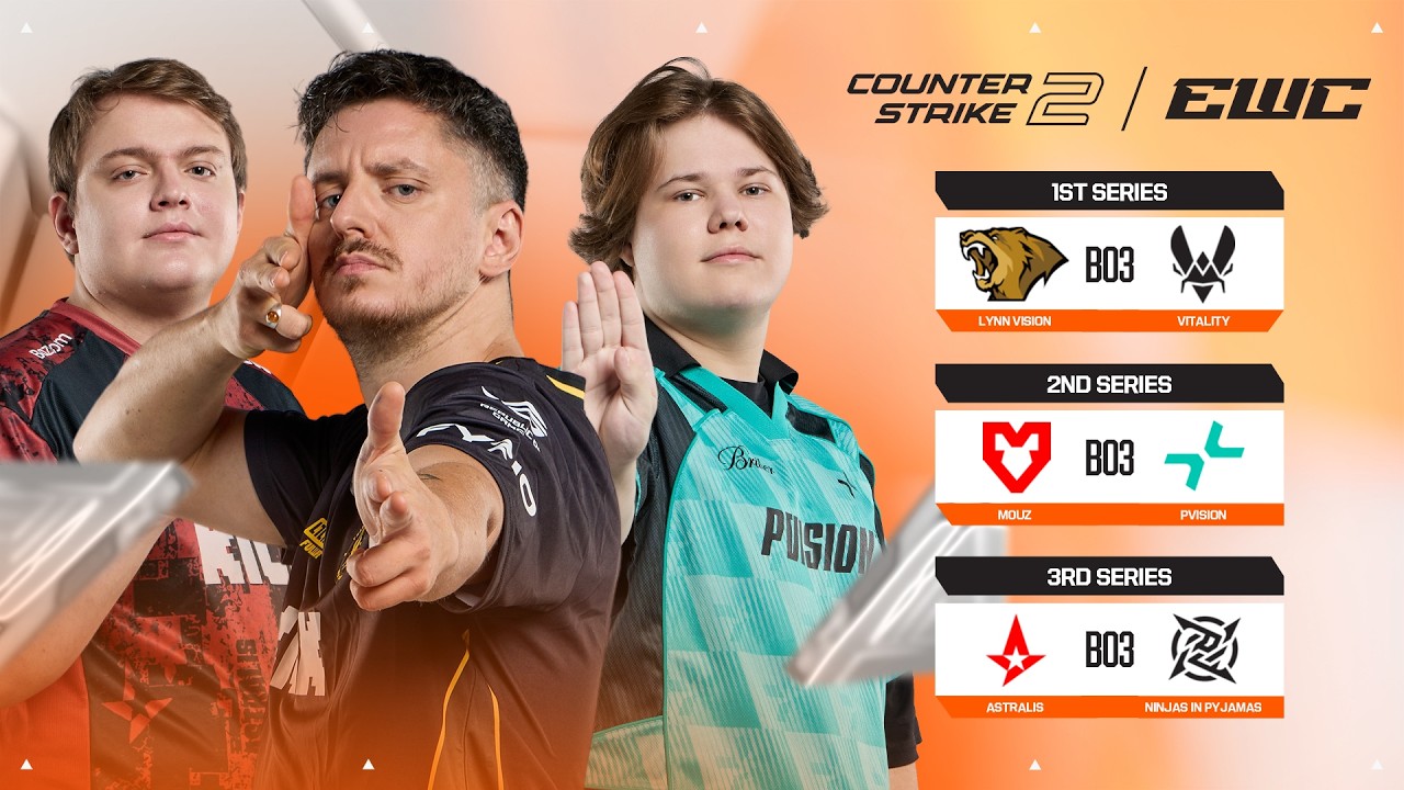 [FIL] CS2 at EWC 2026 Day 5 - Team Vitality vs Lynn Vision, MOUZ vs PVISION, Astralis vs NIP