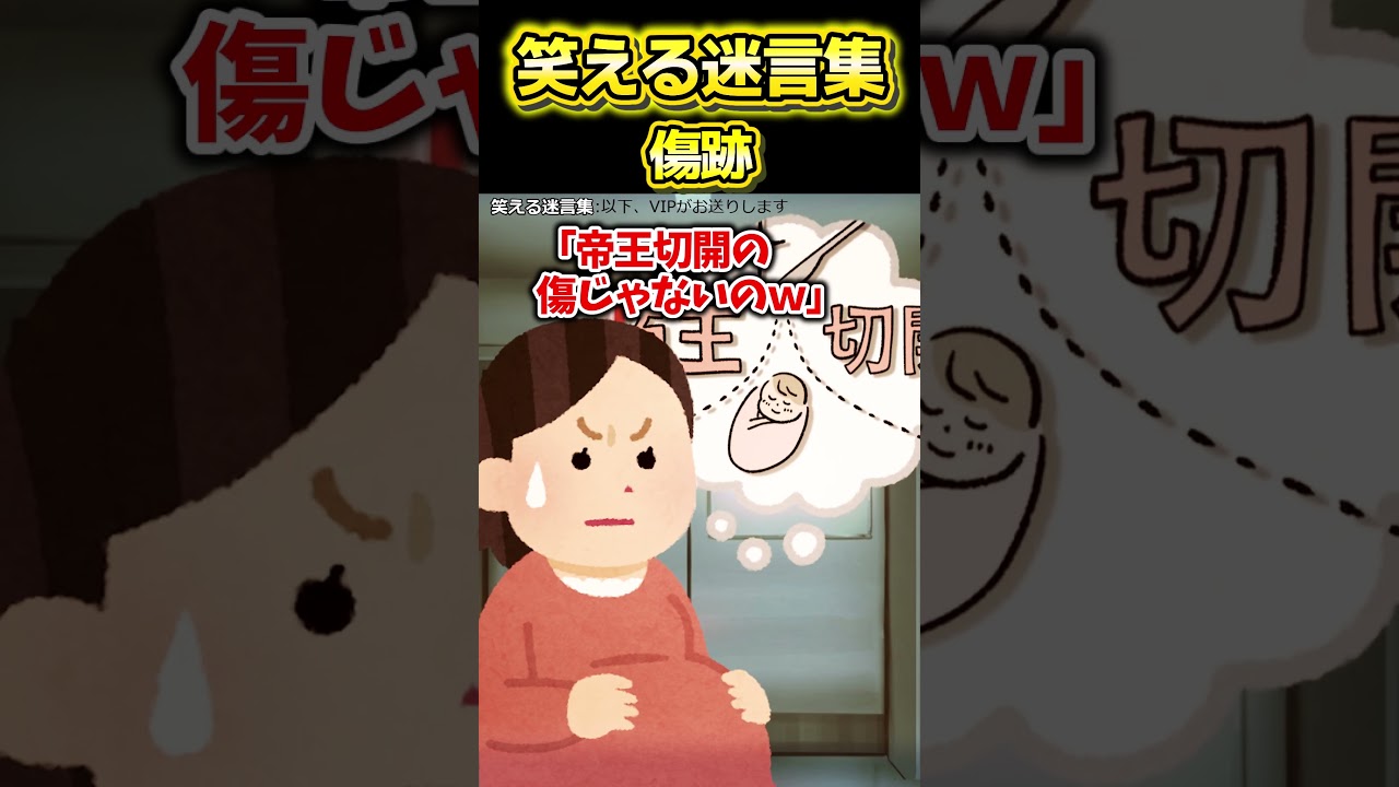 😆【2ch面白スレ】笑える迷言集～傷跡～