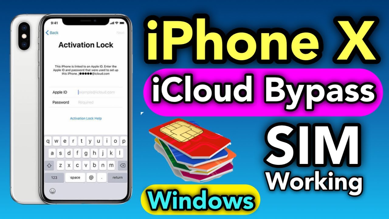iPhone X iCloud Bypass With Sim | iCloud Bypass iPhone 6s to X SIM Working iOS 14.2 |