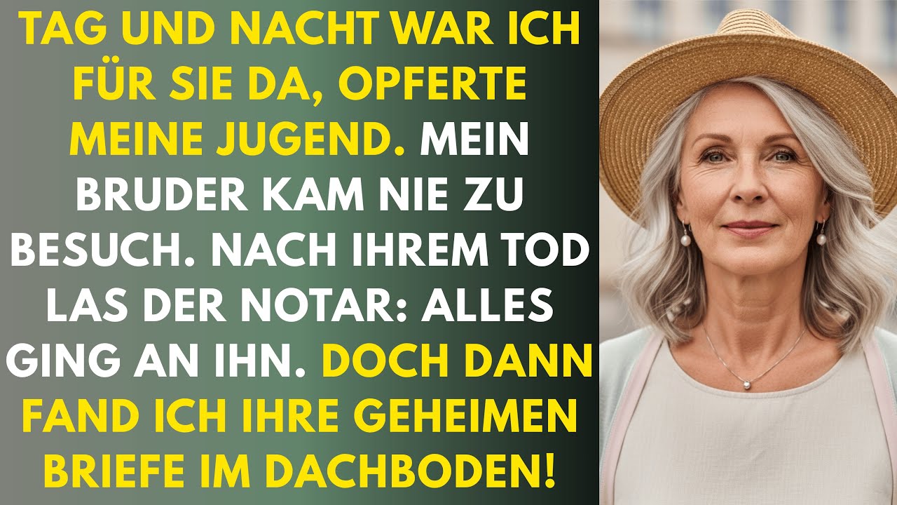 20 Jahre pflegte ich meine kranke Mutter - mein Bruder erbte alles und ich bekam...