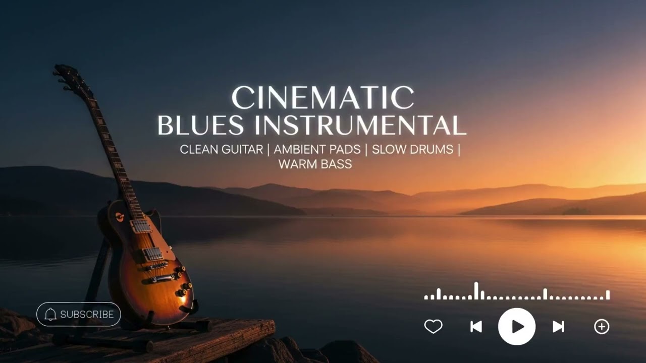 Ambient Cinematic Blues – Calm Guitar for Relaxation & Sleep