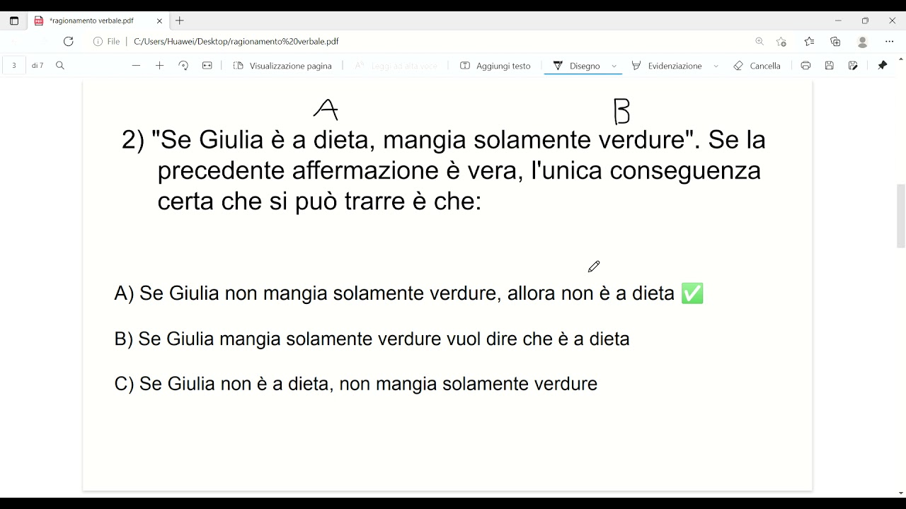 Quiz di logica: condizioni sufficienti e ragionamento verbale