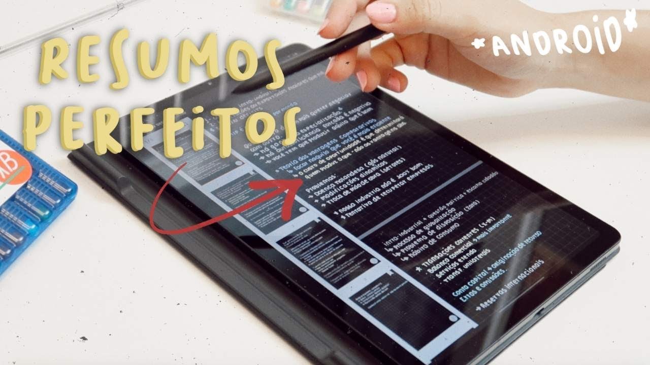 como fa&ccedil;o resumos perfeitos no meu tablet! 📲📚✏️ [ android ]