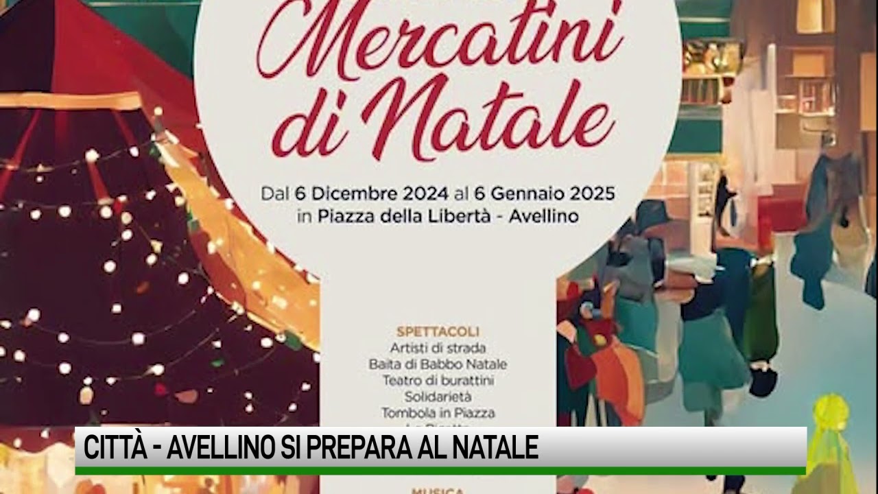 Avellino si prepara al Natale. Luci, mercatini e il grande albero