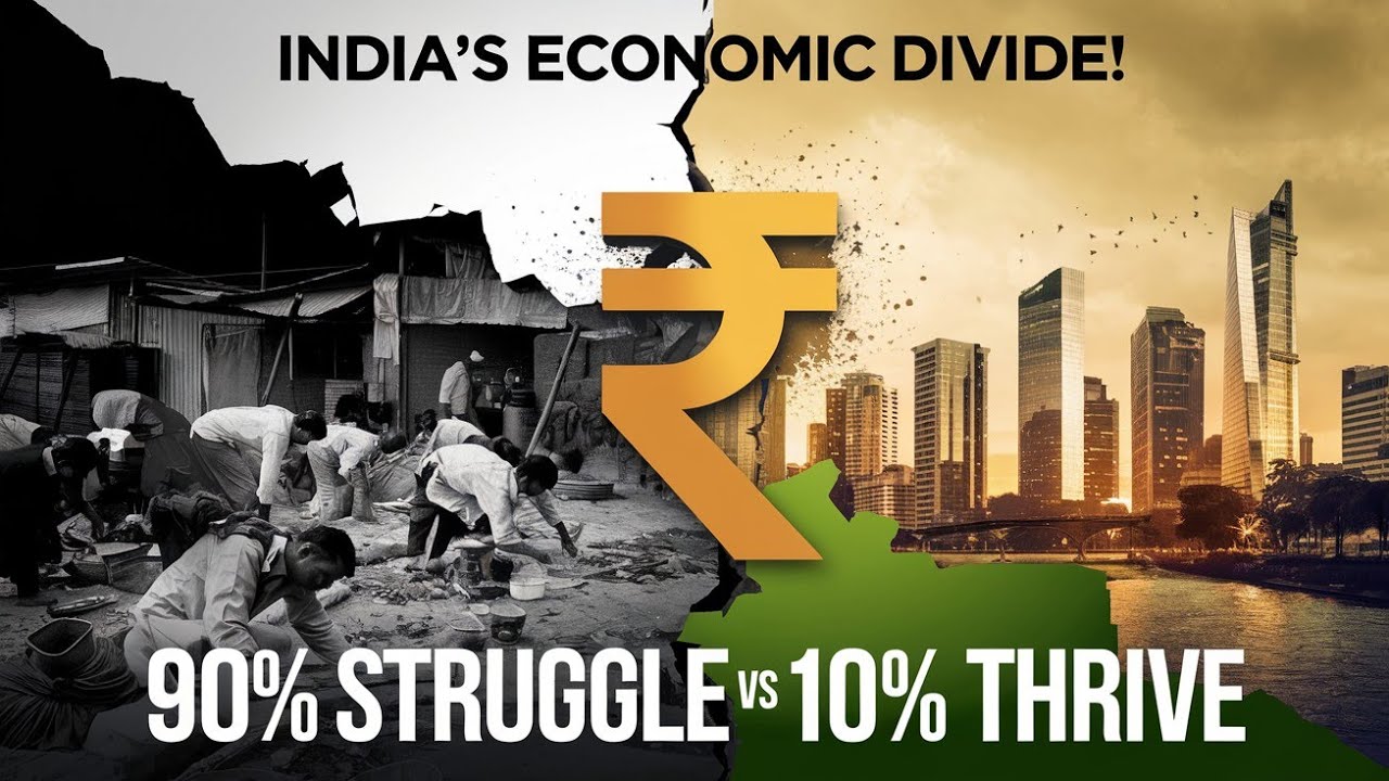 India's Economic Divide: 90% Struggle While 10% Thrive