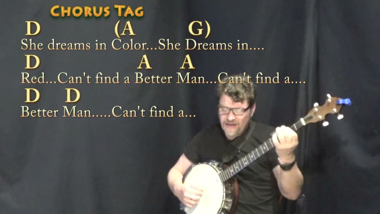 Better Man (PEARL JAM) Banjo Cover Lesson with Chords/Lyrics