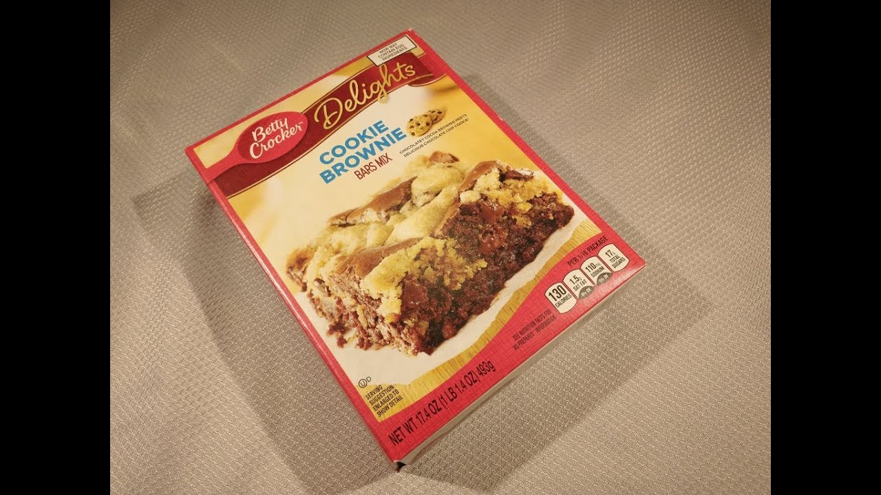 Making Betty Crocker Cookie Dough Brownie Mix