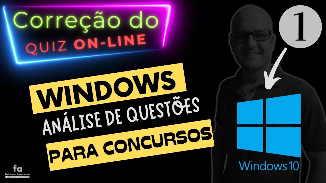 Sistema Operacional Windows para Concursos | Análise de QUESTÕES | Prof. Fabiano Abreu
