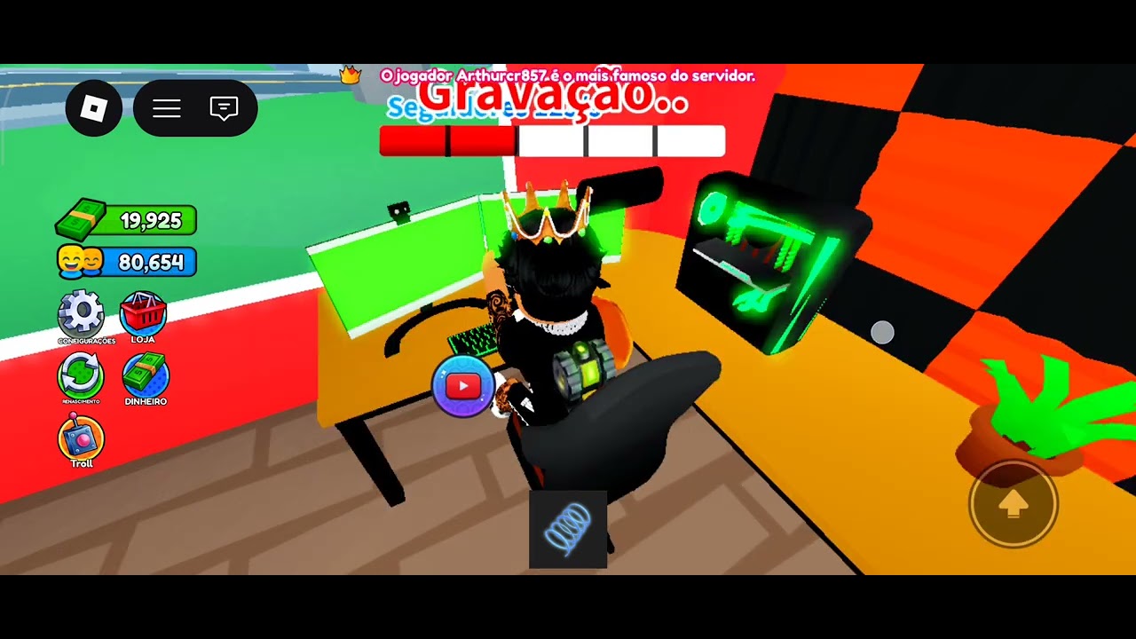 jogando ticon dos Youtubers