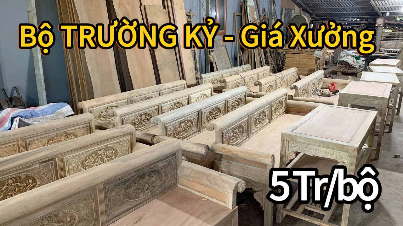 Xưởng Sản xuất trường kỷ giá rẻ nhất làng nghề Đồ gỗ Quê Tôi | Giá chỉ có 5tr/bộ mộc 🫣🤩👍