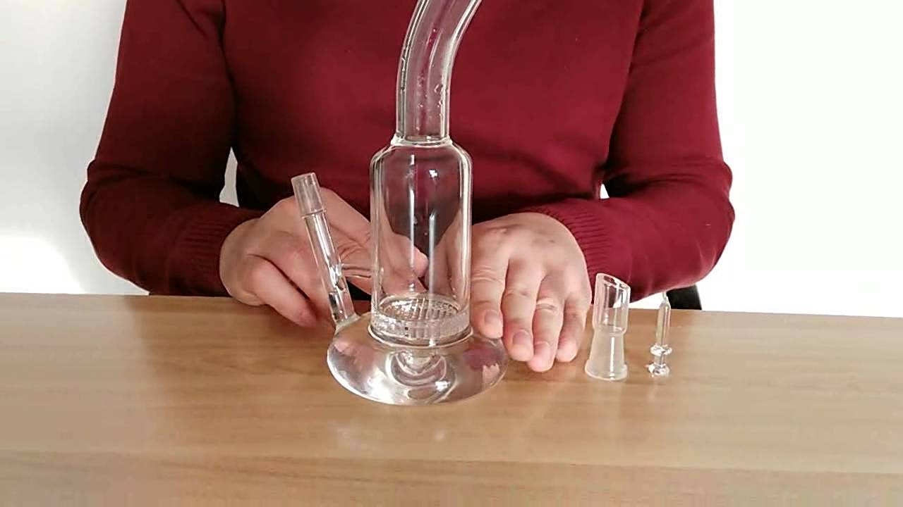 glass bongs glass water pipes honeycomb disk with joint