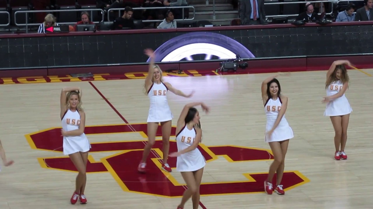 USC Song Girls - Halftime performance USC vs Santa Clara 12/17/2017