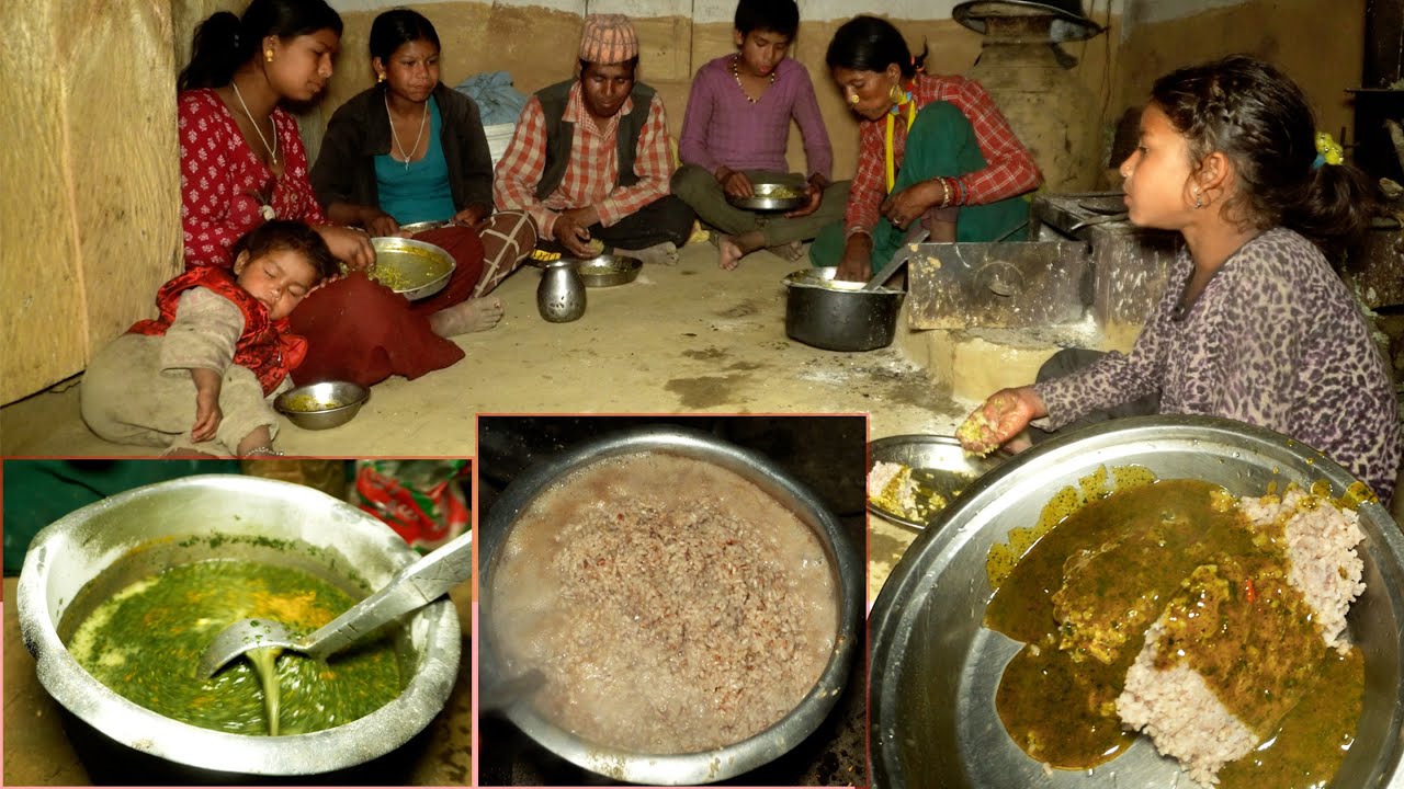 village organic food by dharme brother family || village natural food || rural Nepal