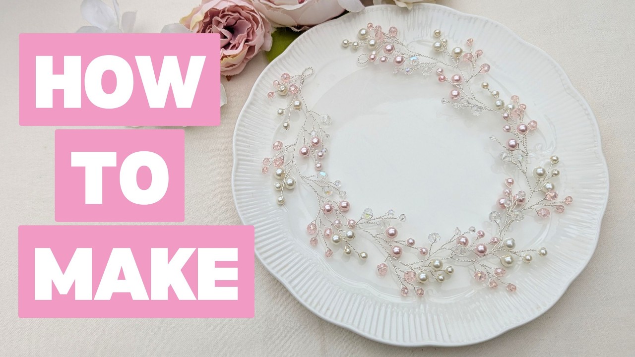 How I Make Bridal Hair Vines for Weddings | Learn Hair Accessory Making Skills at Home