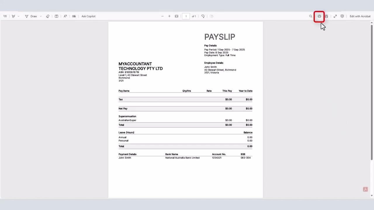 How to Download or Email Payslips in Myaccountant