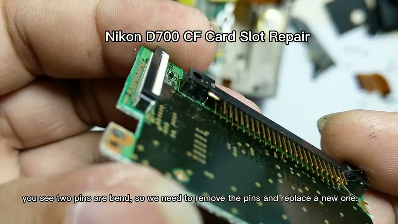 Nikon d700 CF card slot repair #cameraman#camera #technicians