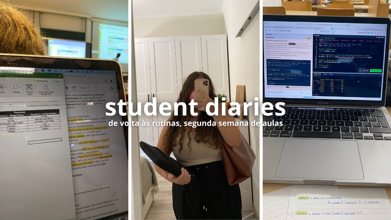 vlog: de volta às rotinas, segunda semana de mestrado, estudo | student diaries ep.12