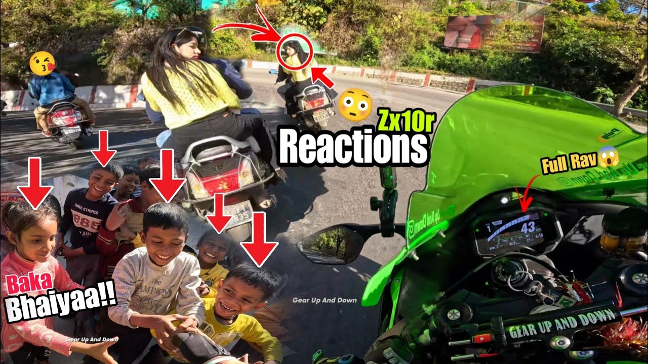Dehradun City Loudest Zx10r 😳 || Cute College Girls Reactions on Zx10r 💕|| Finally Pooja Krwa He Le
