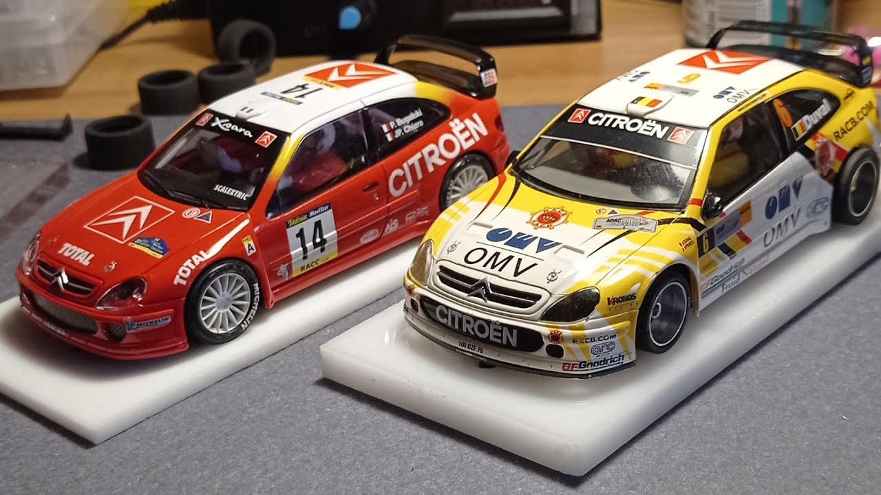 Scalextric Citroën Xsara WRC VS Citroën Xsara Pro #slot_cars #scalextric #scalextric_pro