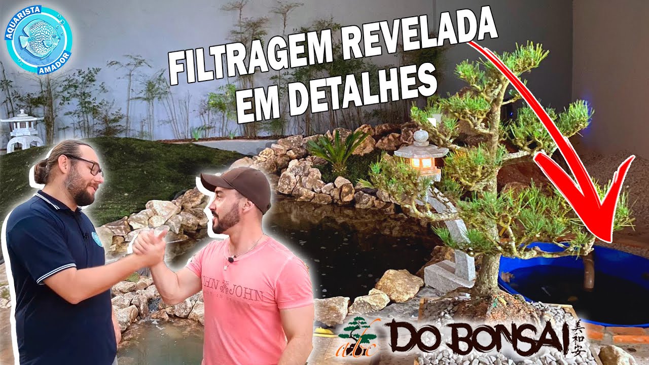 MONTEI UM LAGO PARA O ABC DO BONSAI - MOSTREI O FILTRO POR DENTRO PASSO A PASSO!!!