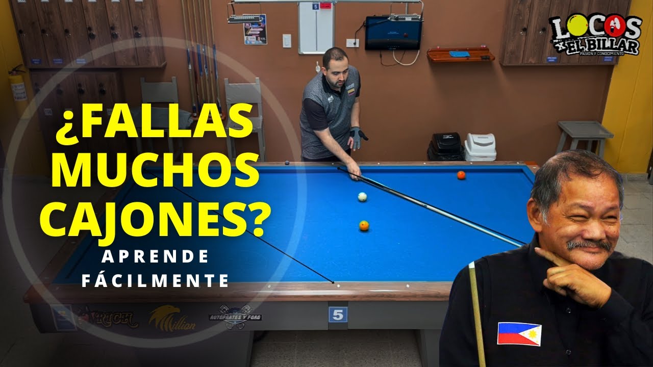 Referencia para cajones con 1/2 bola | hacer el billar lo m&aacute;s f&aacute;cil posible