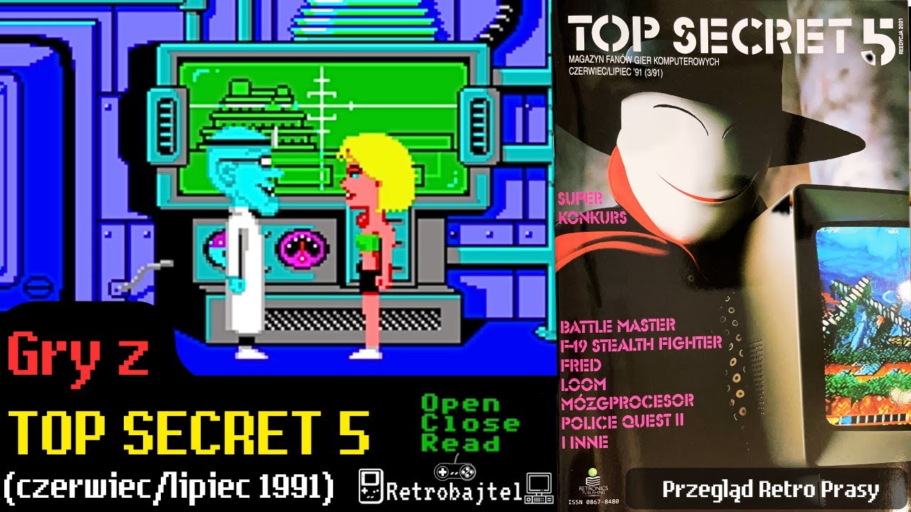 Gry z TOP SECRET 5 (czerwiec/lipiec '91) | Przegląd Retro Prasy